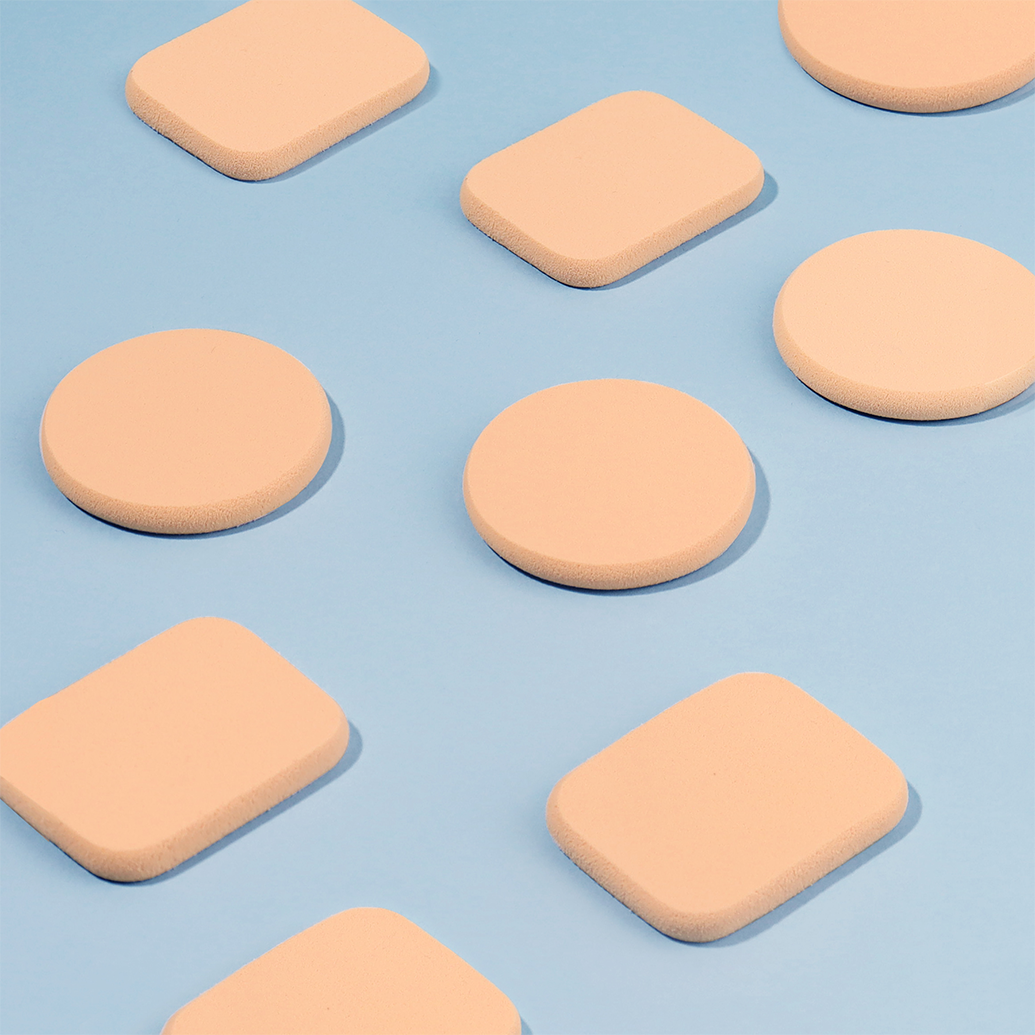 Wet & Dry Powder Puff - Circle & Square 
