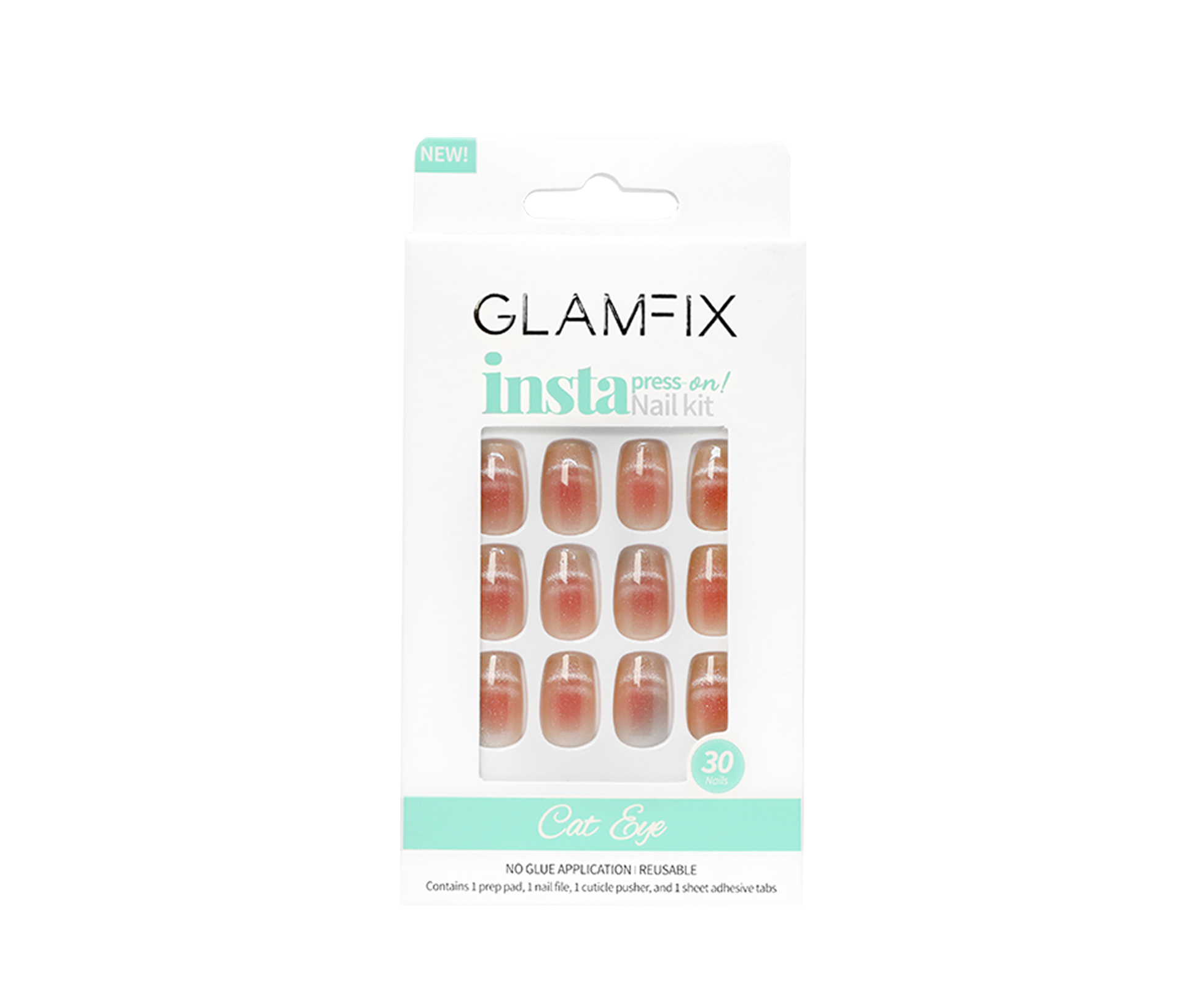 Press-on Nail Kit Cat Eye 01