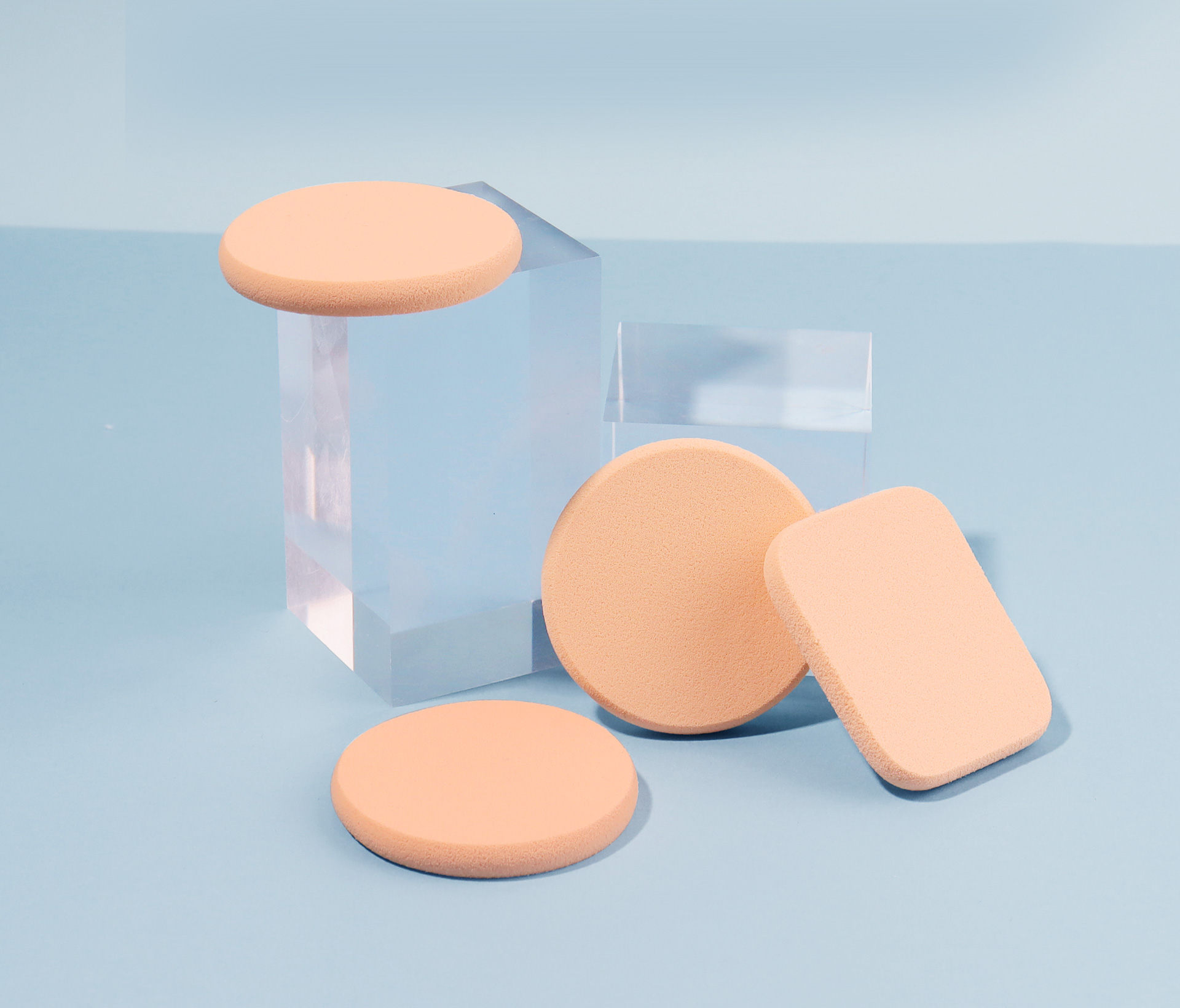 Wet & Dry Powder Puff - Circle & Square 