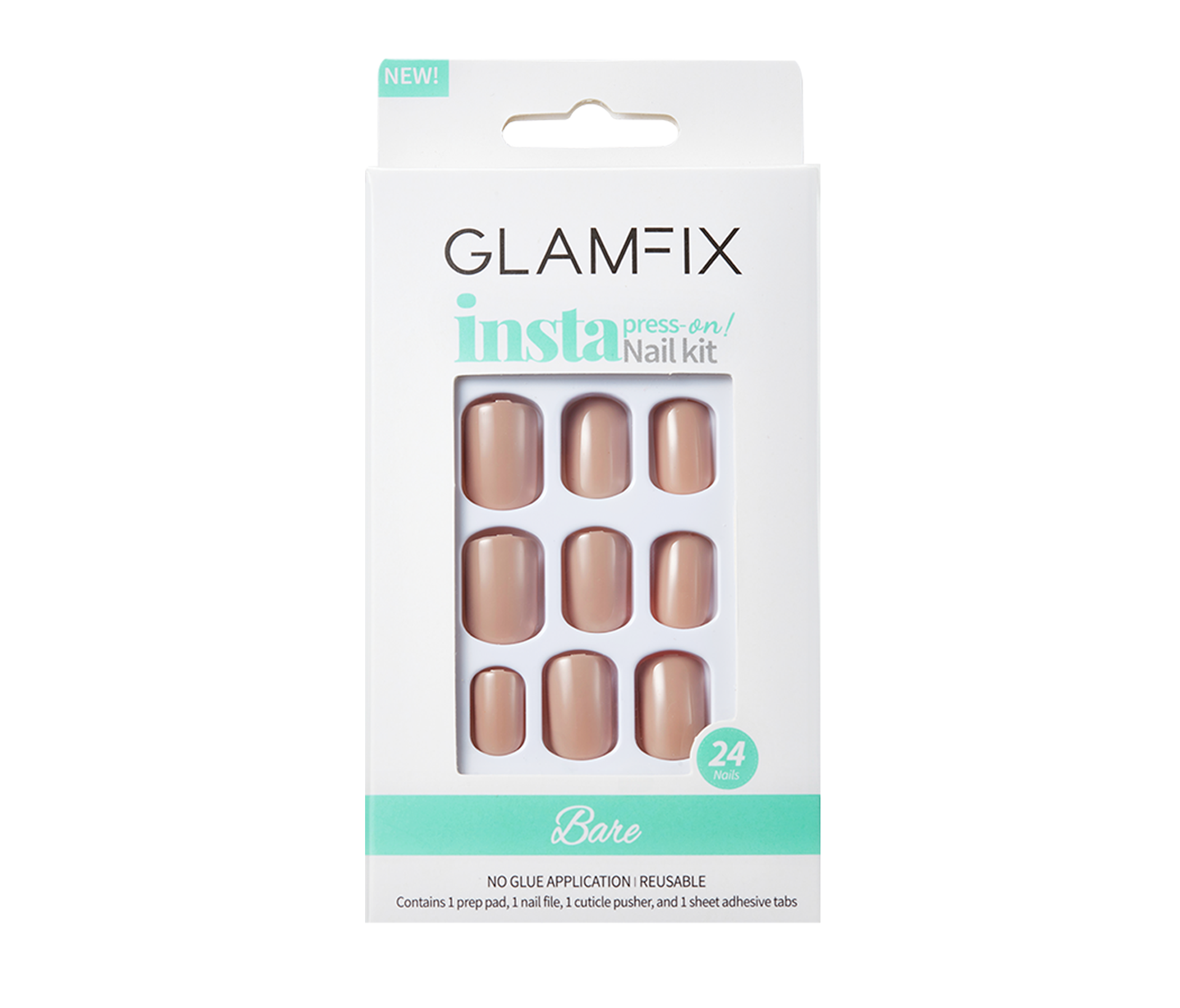 Press-on Nail Kit Bare 04