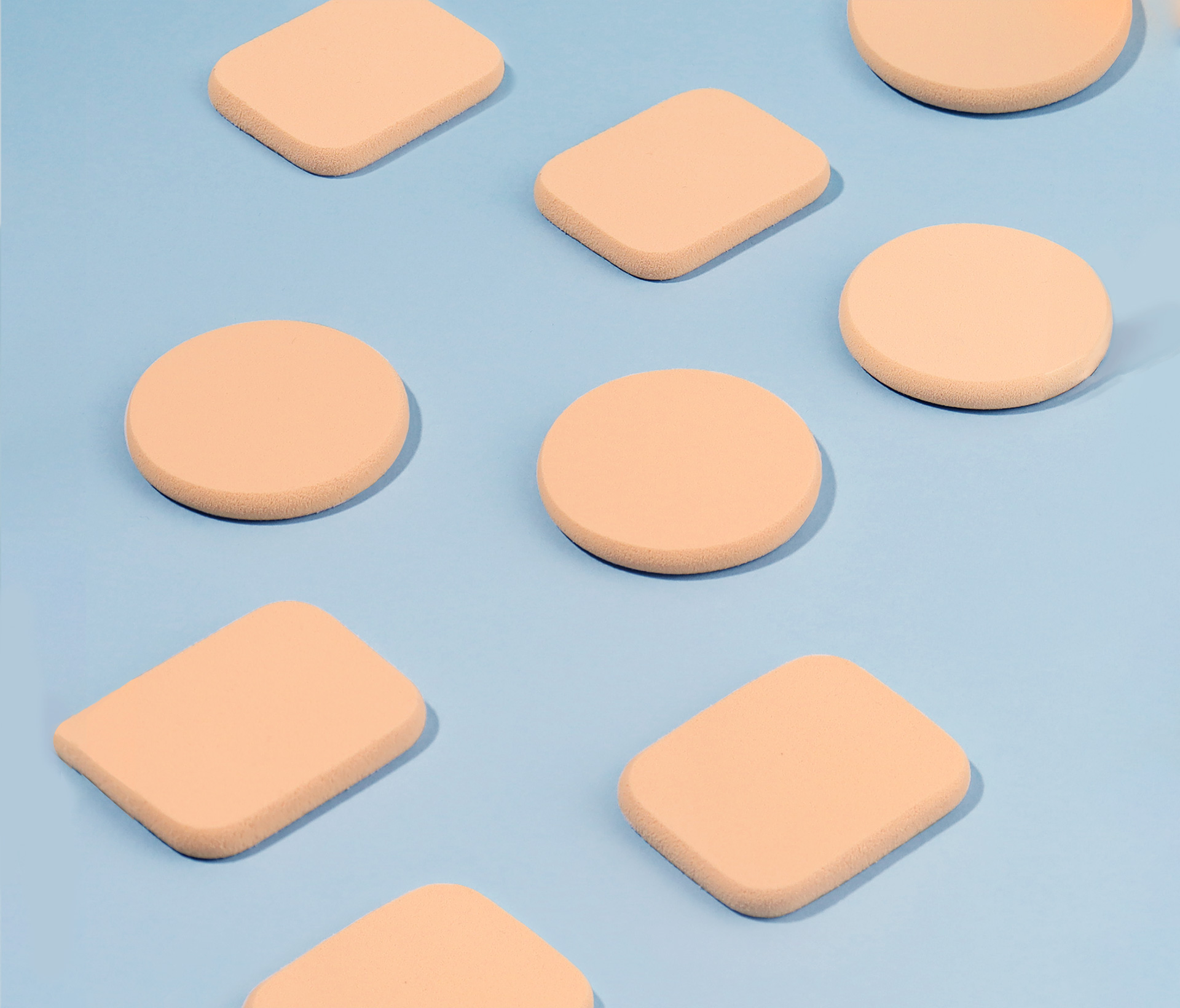 Wet & Dry Powder Puff - Circle & Square 
