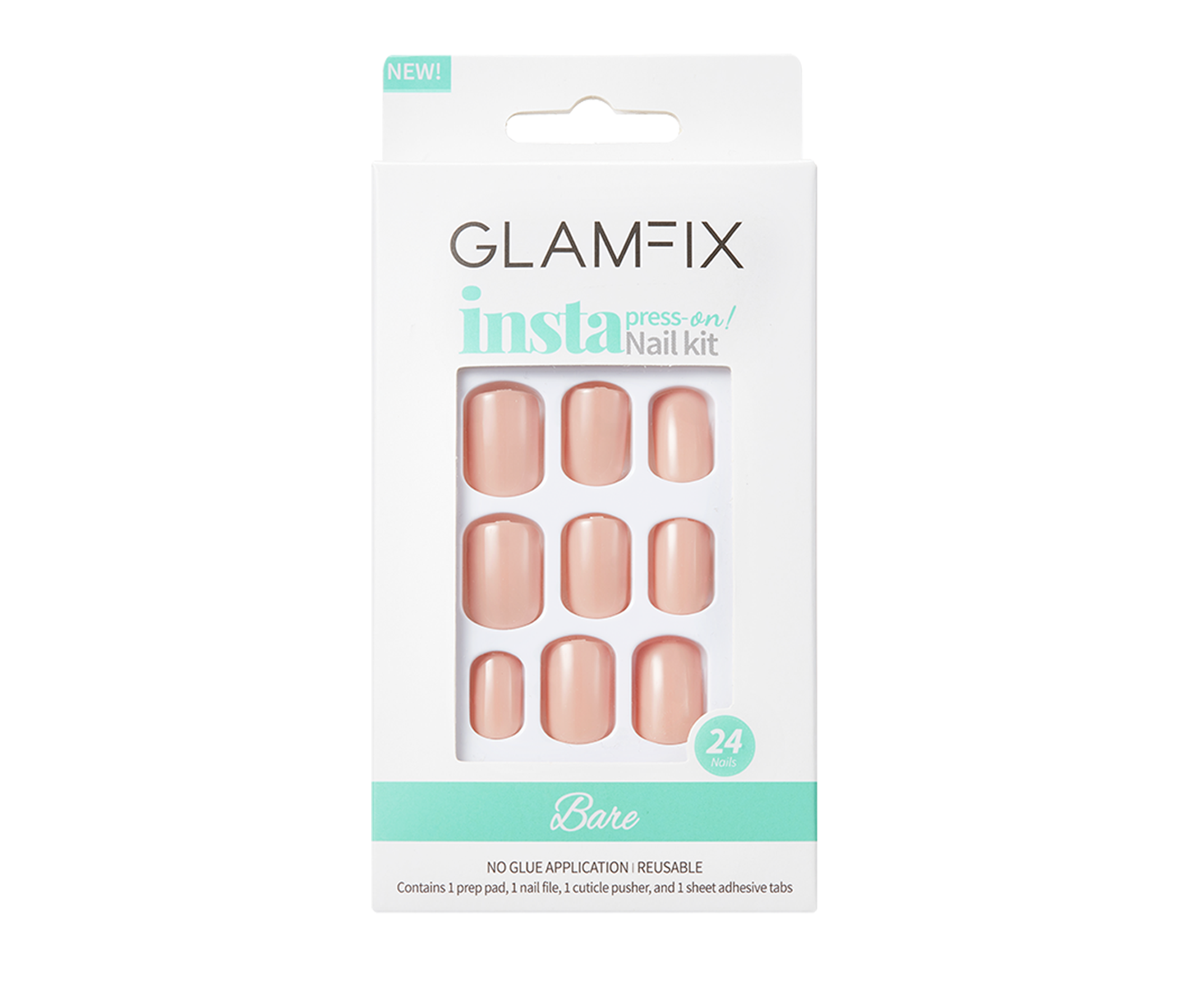 Press-on Nail Kit Bare 03