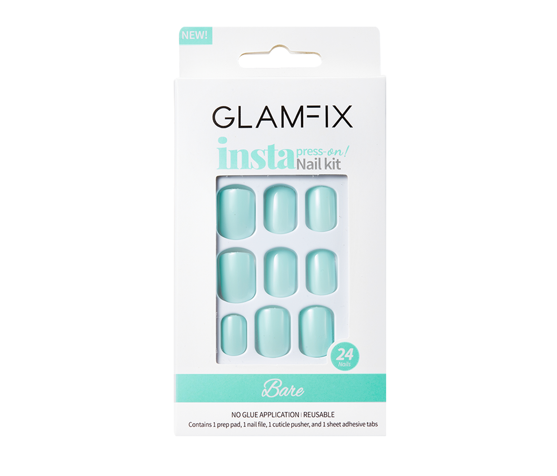 Press-on Nail Kit Bare 01