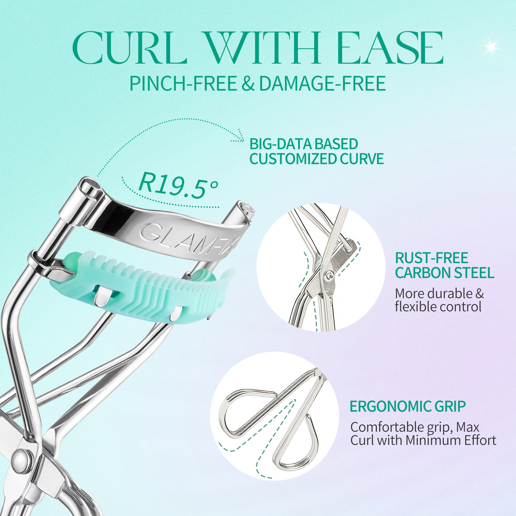Glam My Lash Curler - Comb-in