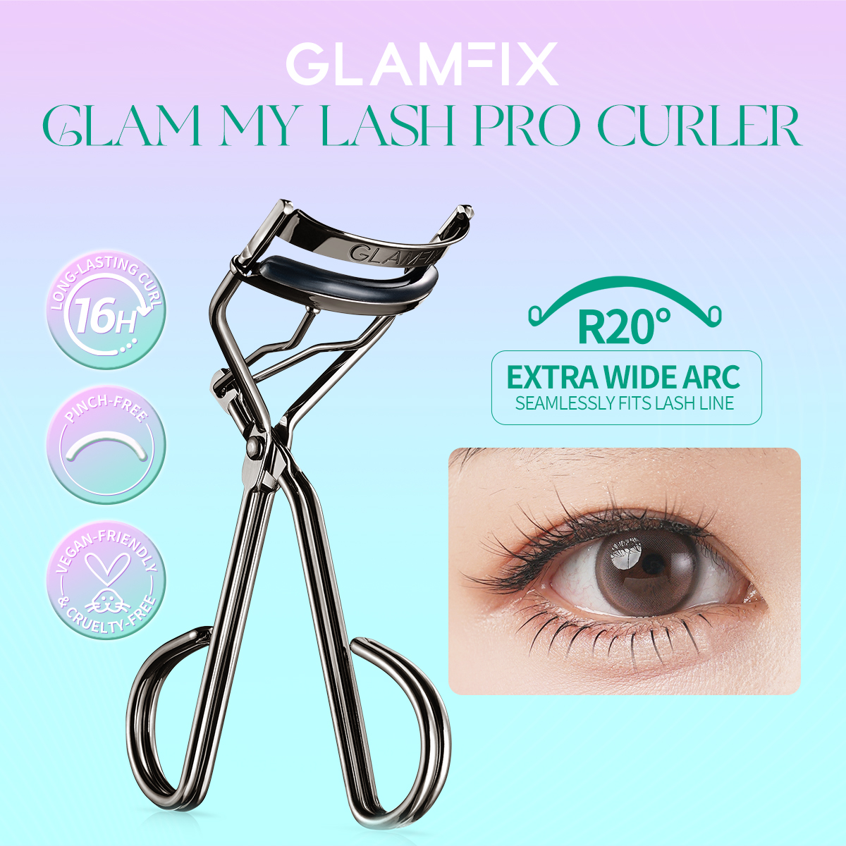 GLAM MY LASH Curler - Extra Wide