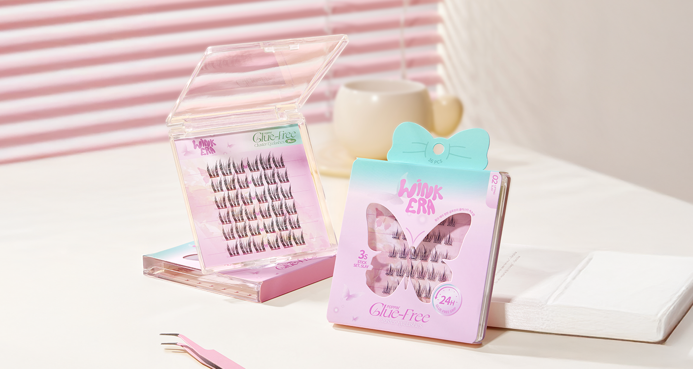 WINK ERA <br/> POPPN' GLUE-FREE <br/> CLUSTER EYELASHES