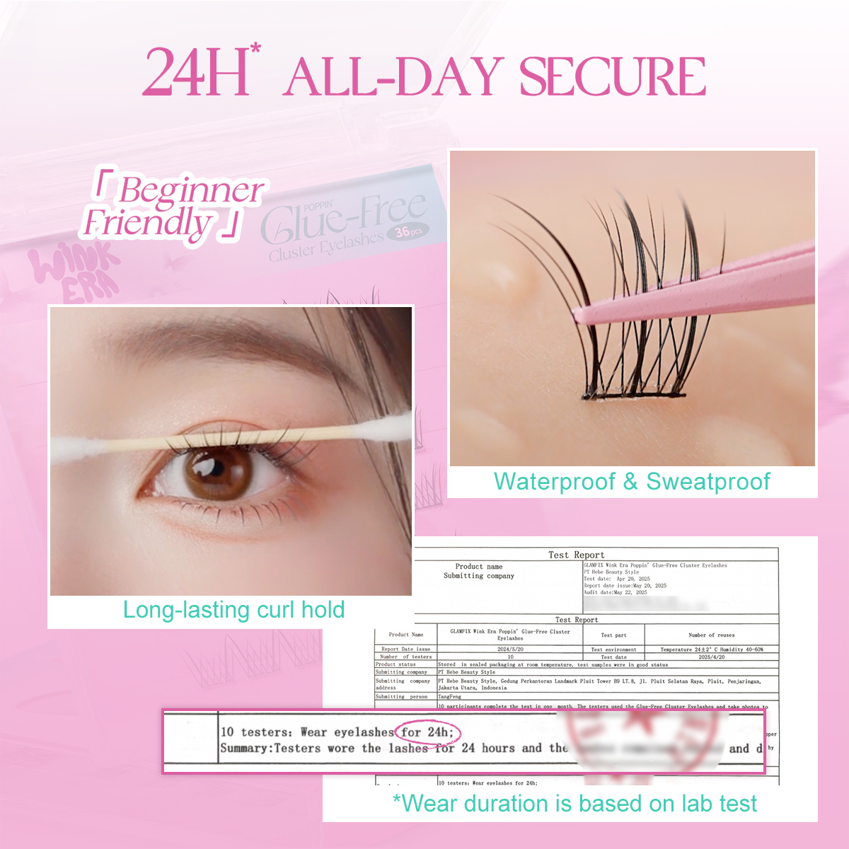  Poppin' Glue-Free Cluster Eyelashes