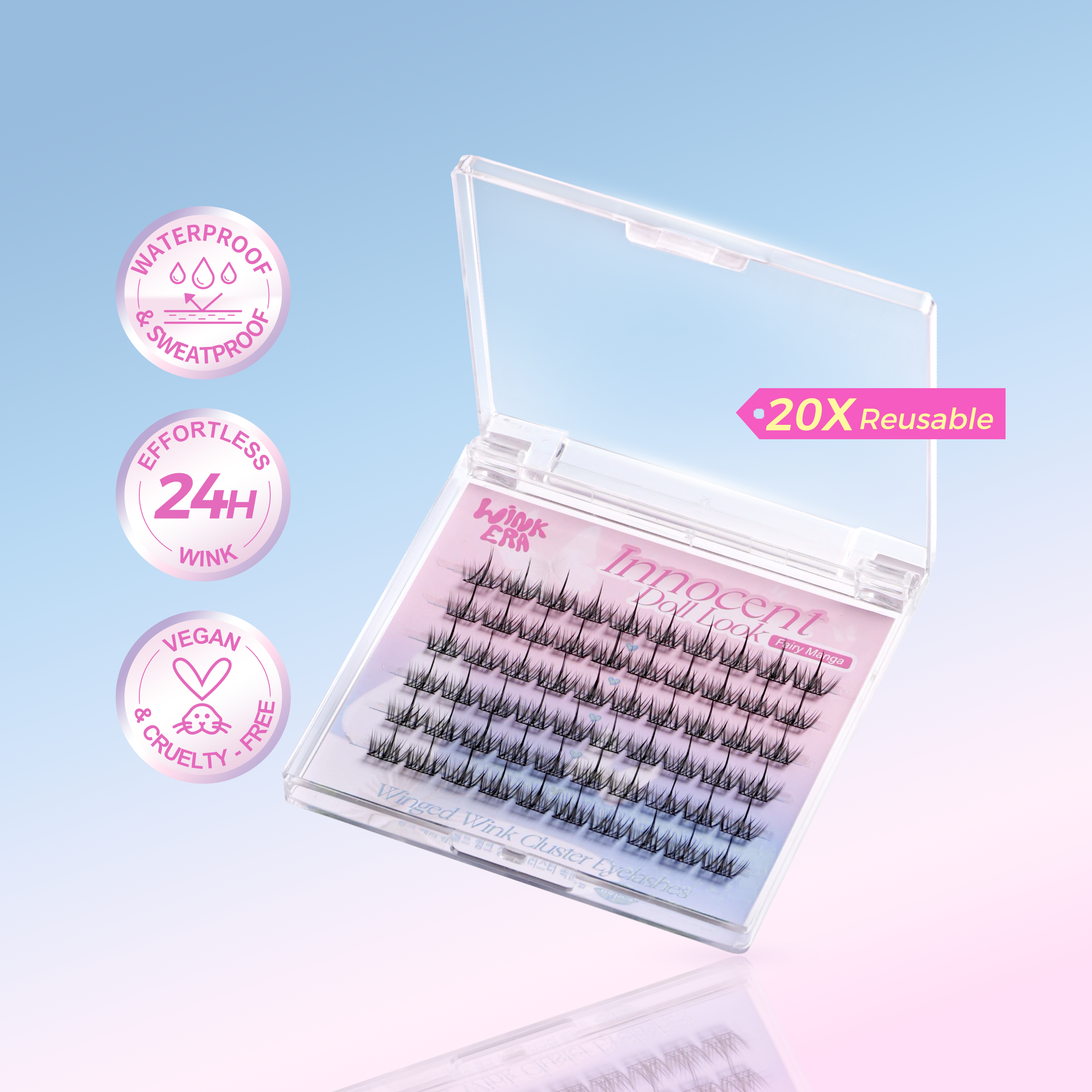 WINK ERA Winged Wink Cluster Eyelashes