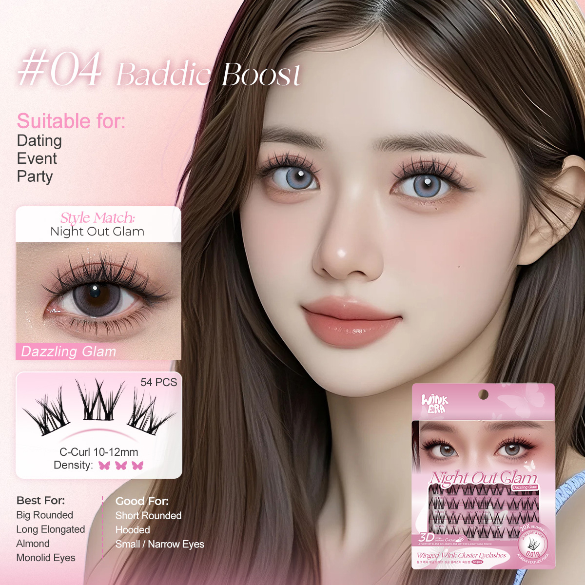 WINK ERA Winged Wink Cluster Eyelashes