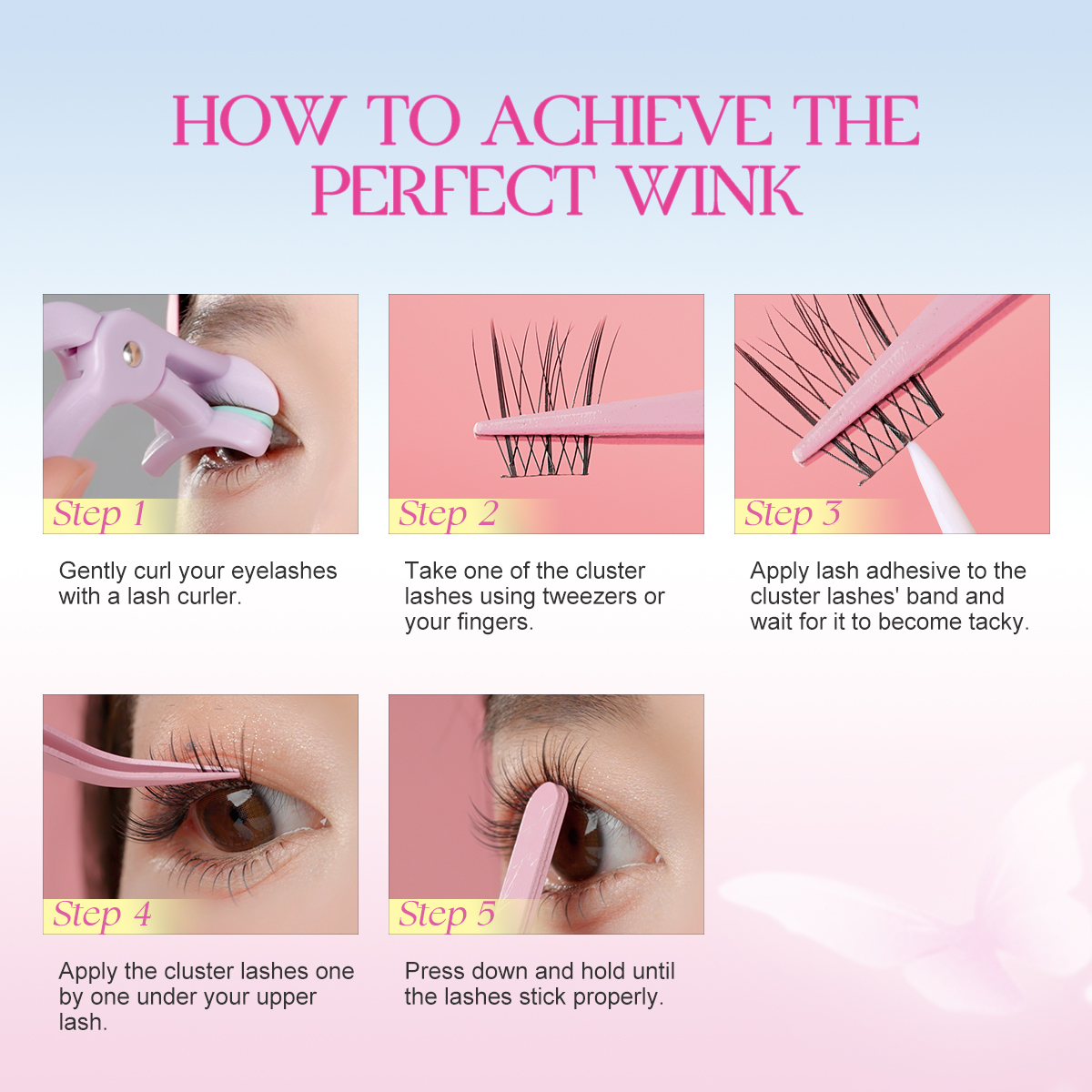 WINK ERA Winged Wink Cluster Eyelashes