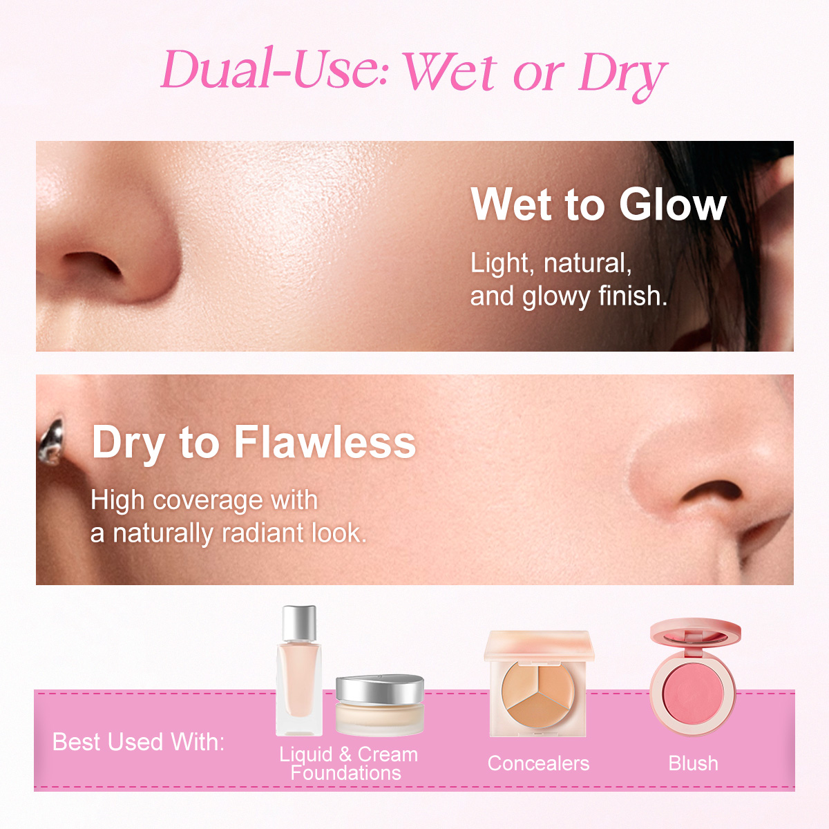 Marshmallow Foundation Puff - Teardrop