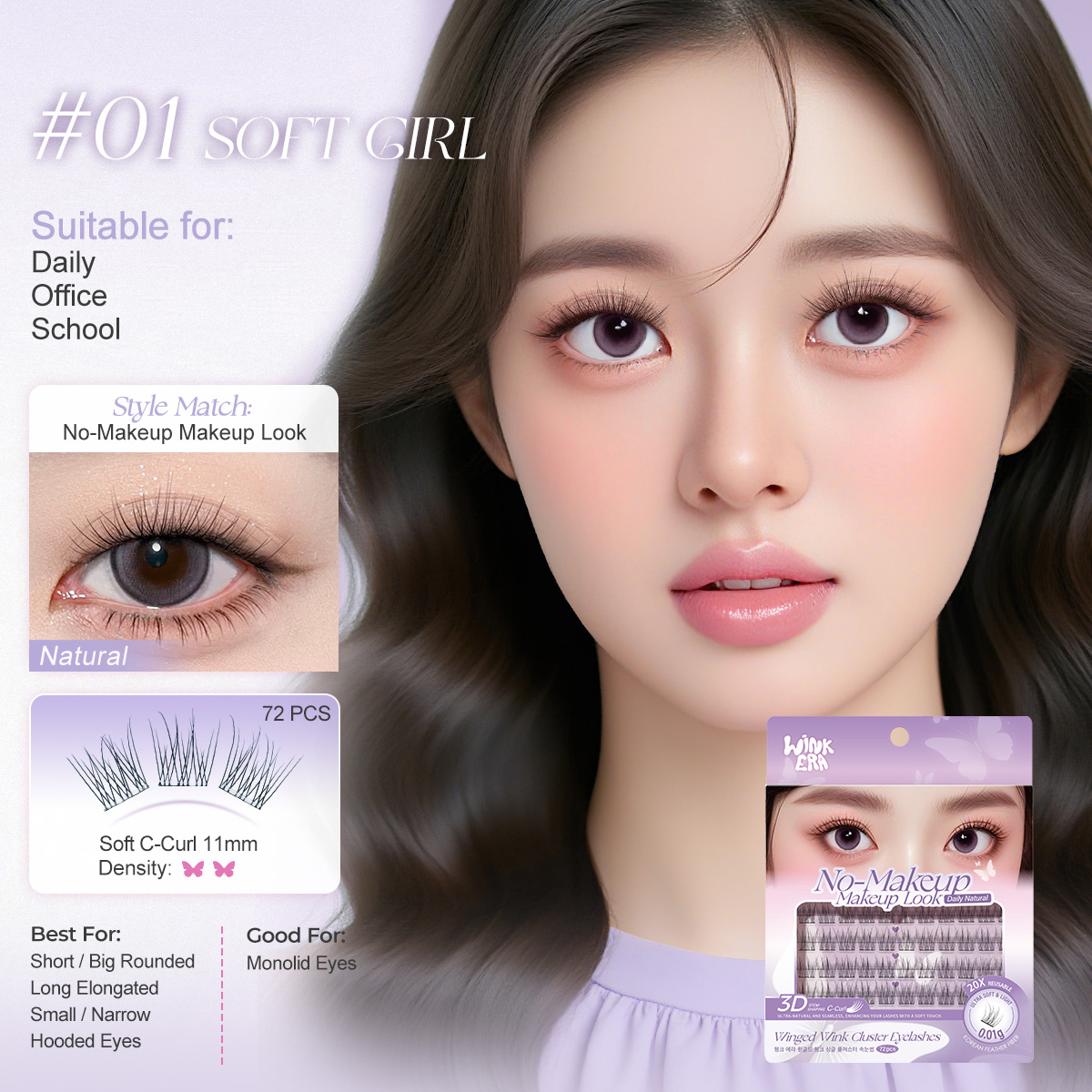 WINK ERA Winged Wink Cluster Eyelashes