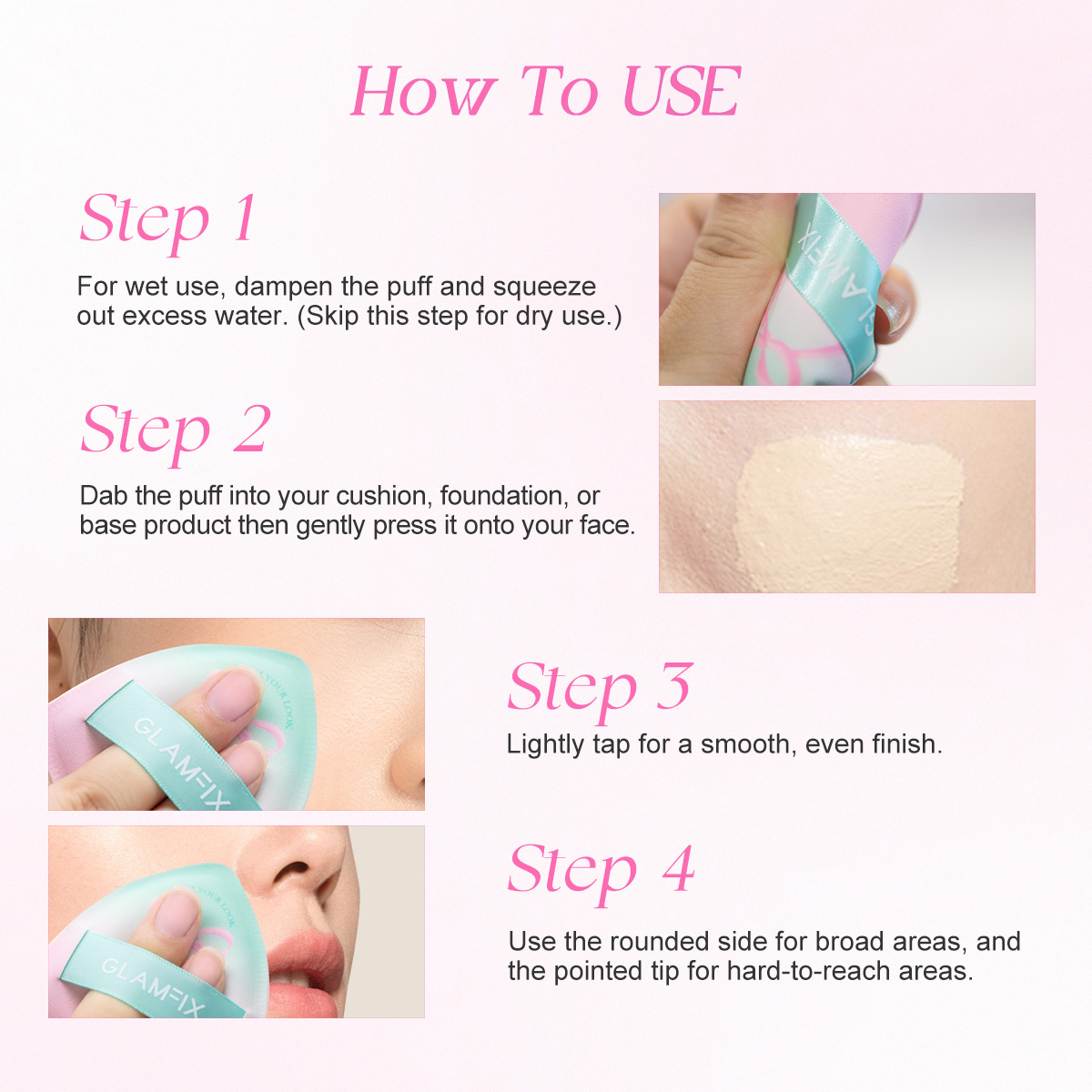 Marshmallow Foundation Puff - Teardrop