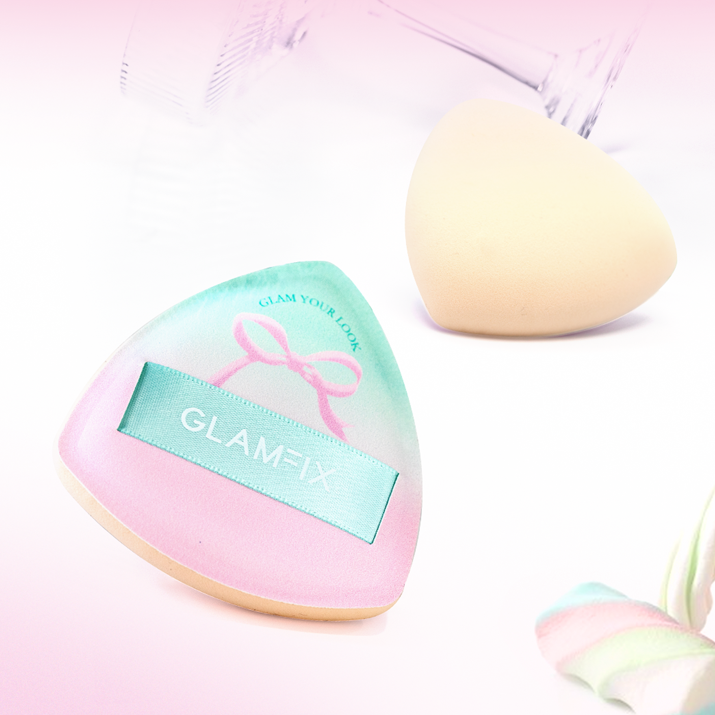 Glam My Look Marshmallow Foundation Puff - Teardrop