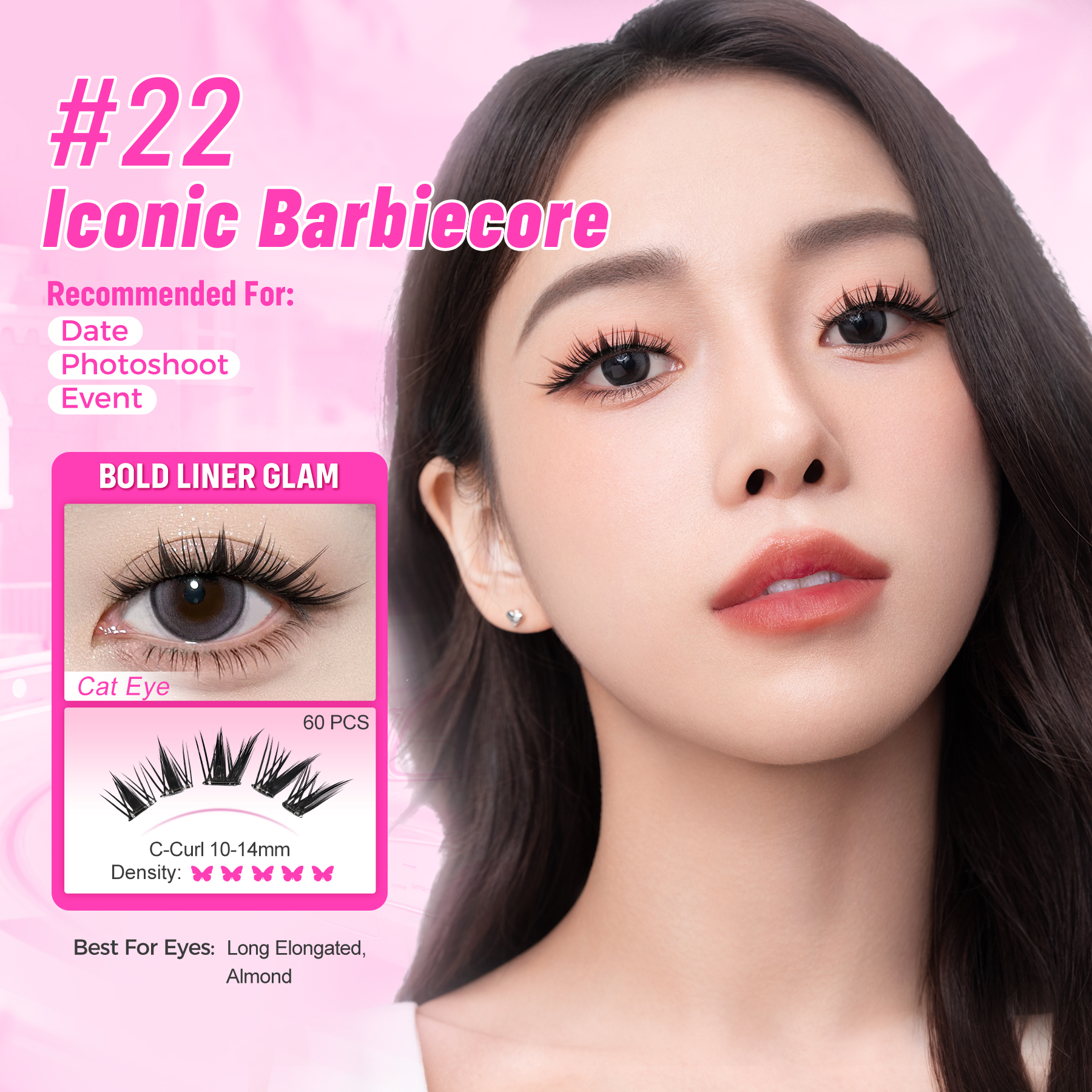 WINK ERA Poppin' Glue - Free Cluster Eyelashes-Barbie Collection