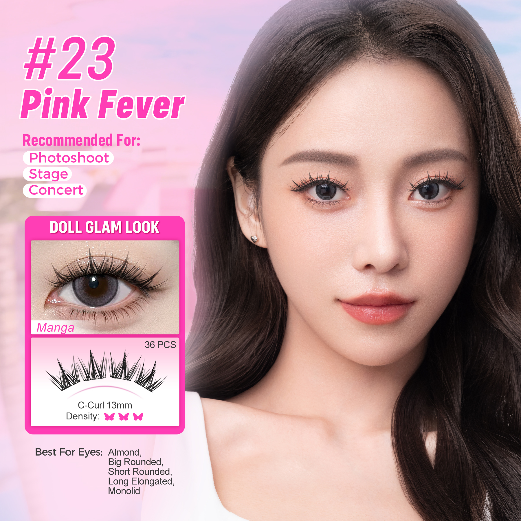 WINK ERA Poppin' Glue - Free Cluster Eyelashes-Barbie Collection