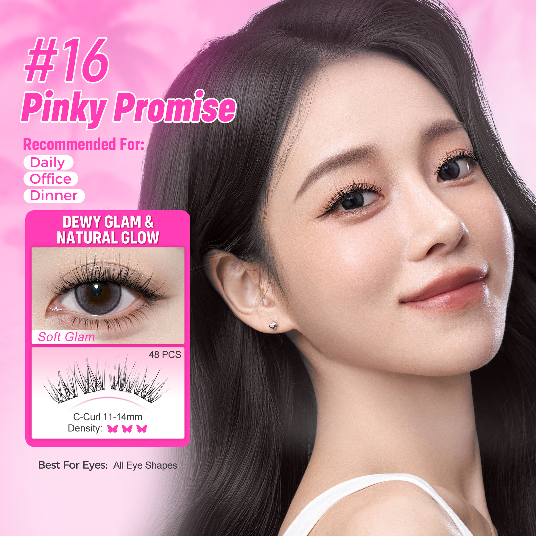 WINK ERA Poppin' Glue-Free Cluster Eyelashes - Barbie Collection