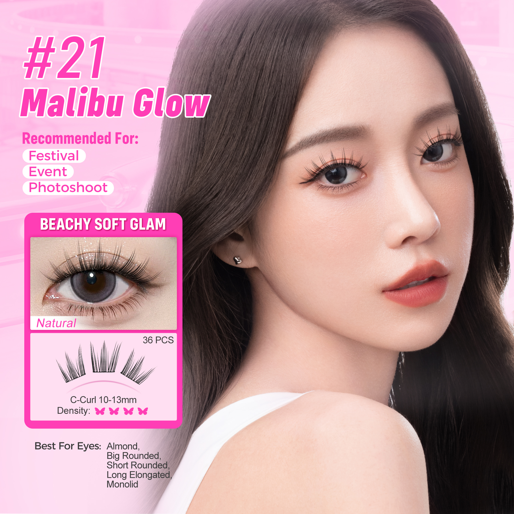 WINK ERA Poppin' Glue - Free Cluster Eyelashes-Barbie Collection