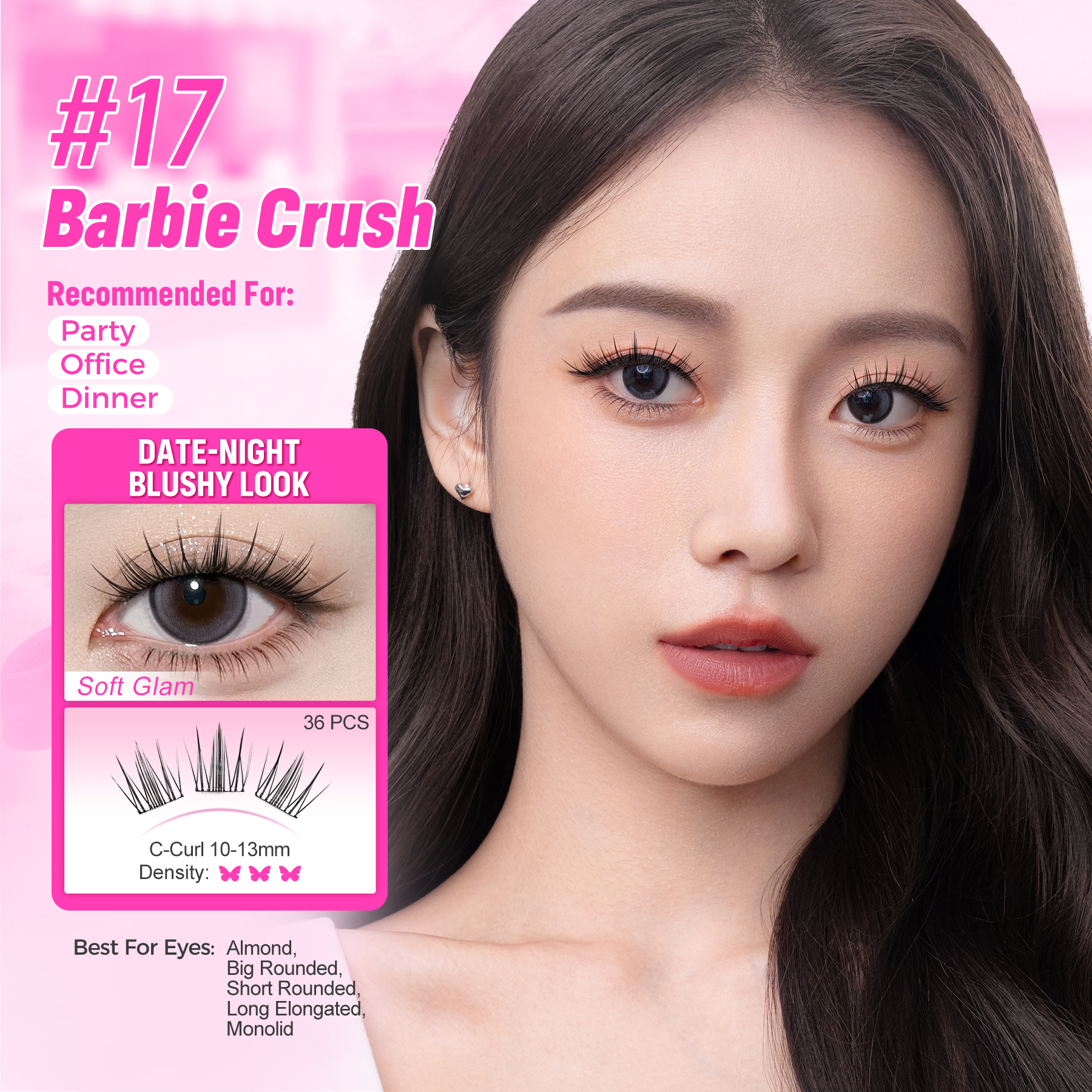 WINK ERA Poppin' Glue-Free Cluster Eyelashes - Barbie Collection