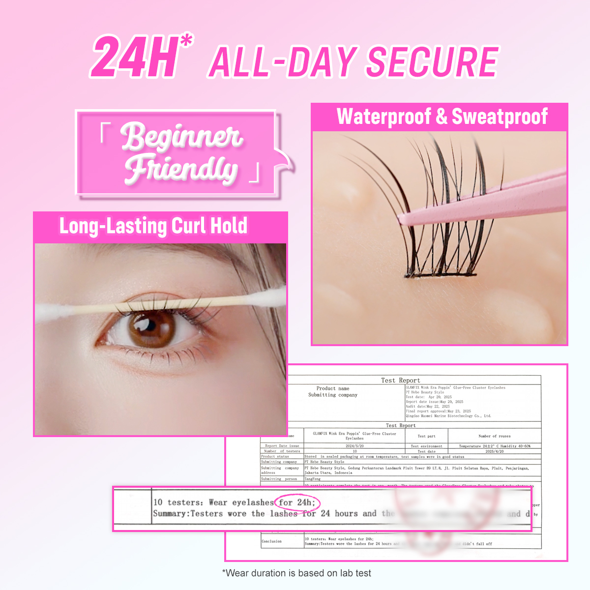 WINK ERA Poppin' Glue - Free Cluster Eyelashes-Barbie Collection
