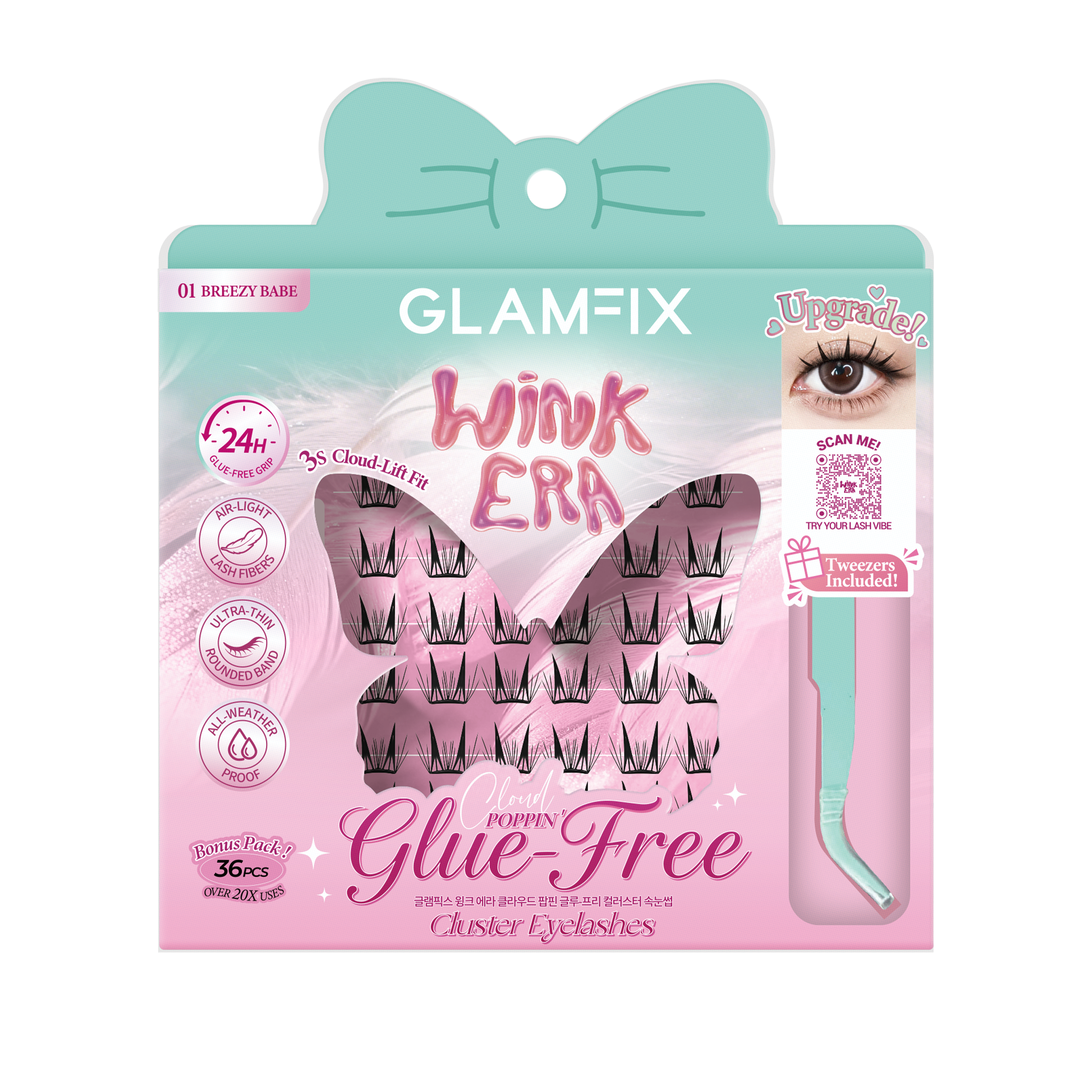 WINK ERA  Cloud Poppin' Glue-Free Cluster Eyelashes